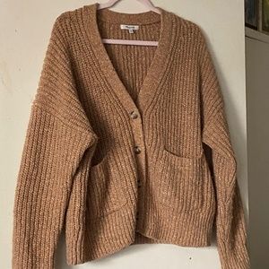 NWOT Madewell Cardigan Wool Silk blend Large